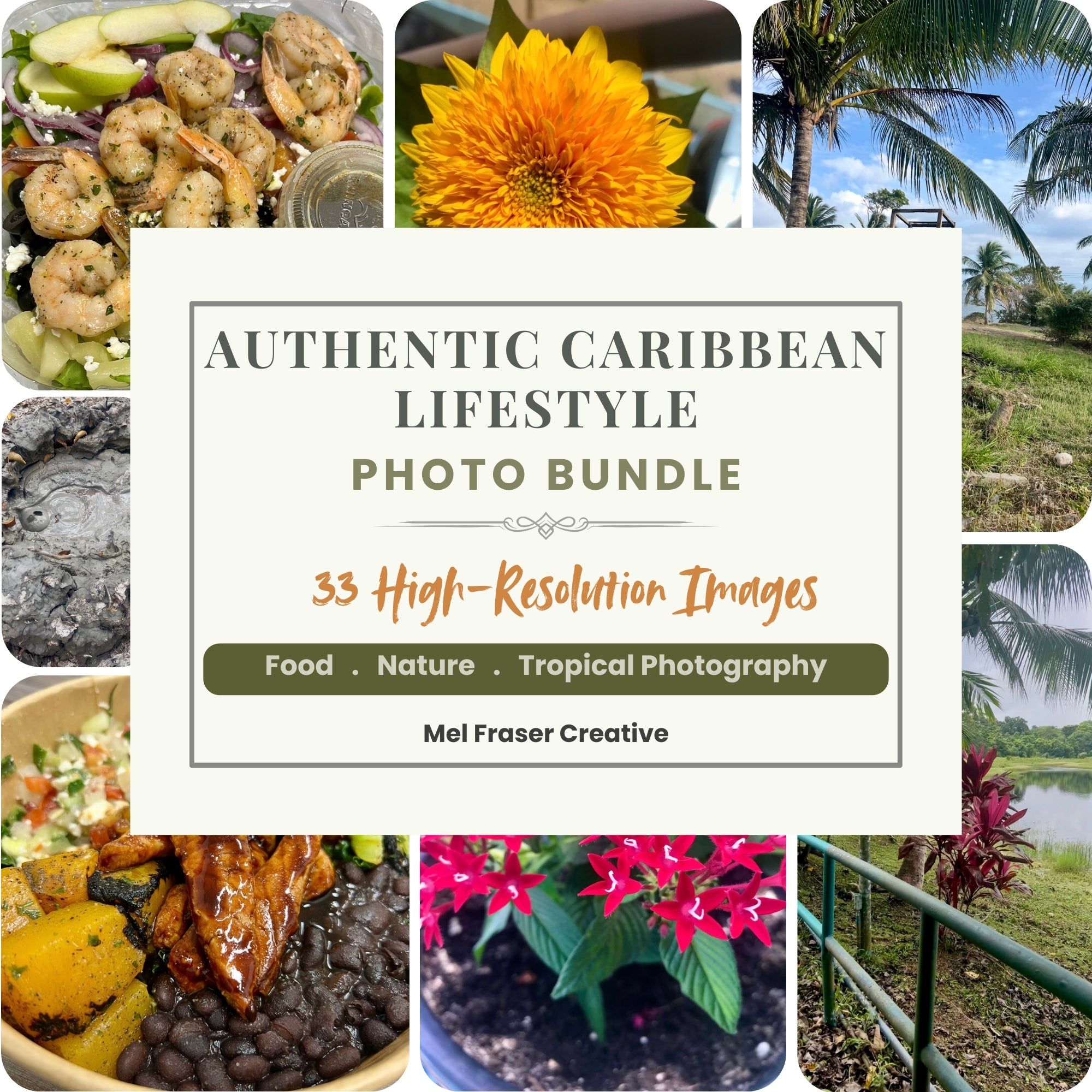 Authentic Caribbean Lifestyle Photo Bundle Vol. 1 (33 Images)
